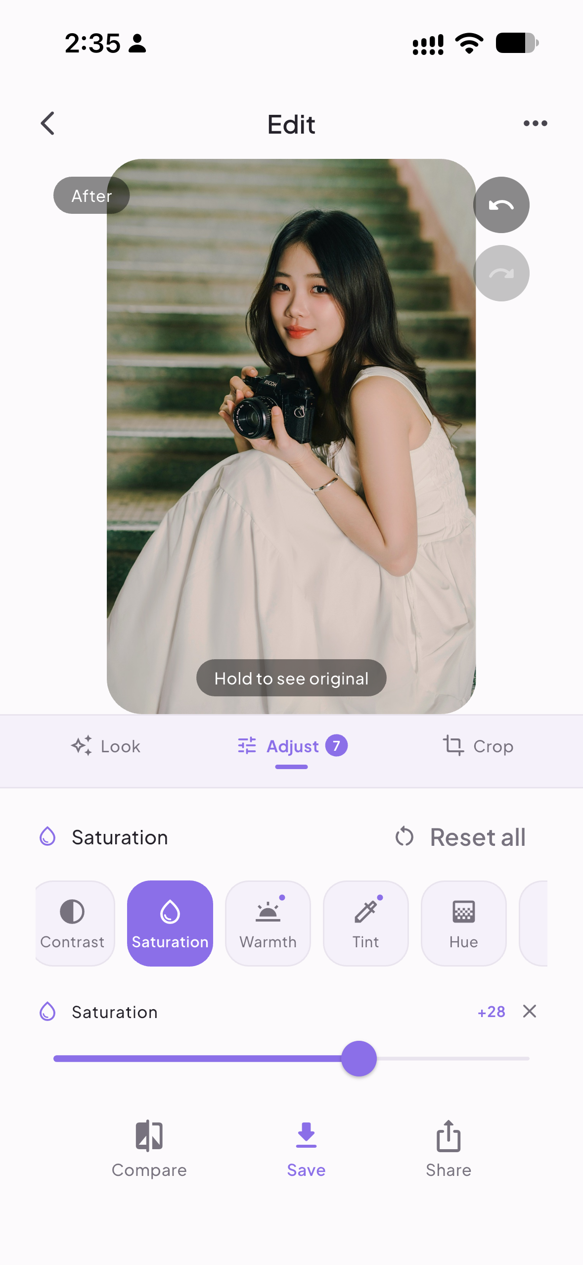 Softra beauty editor on iPhone